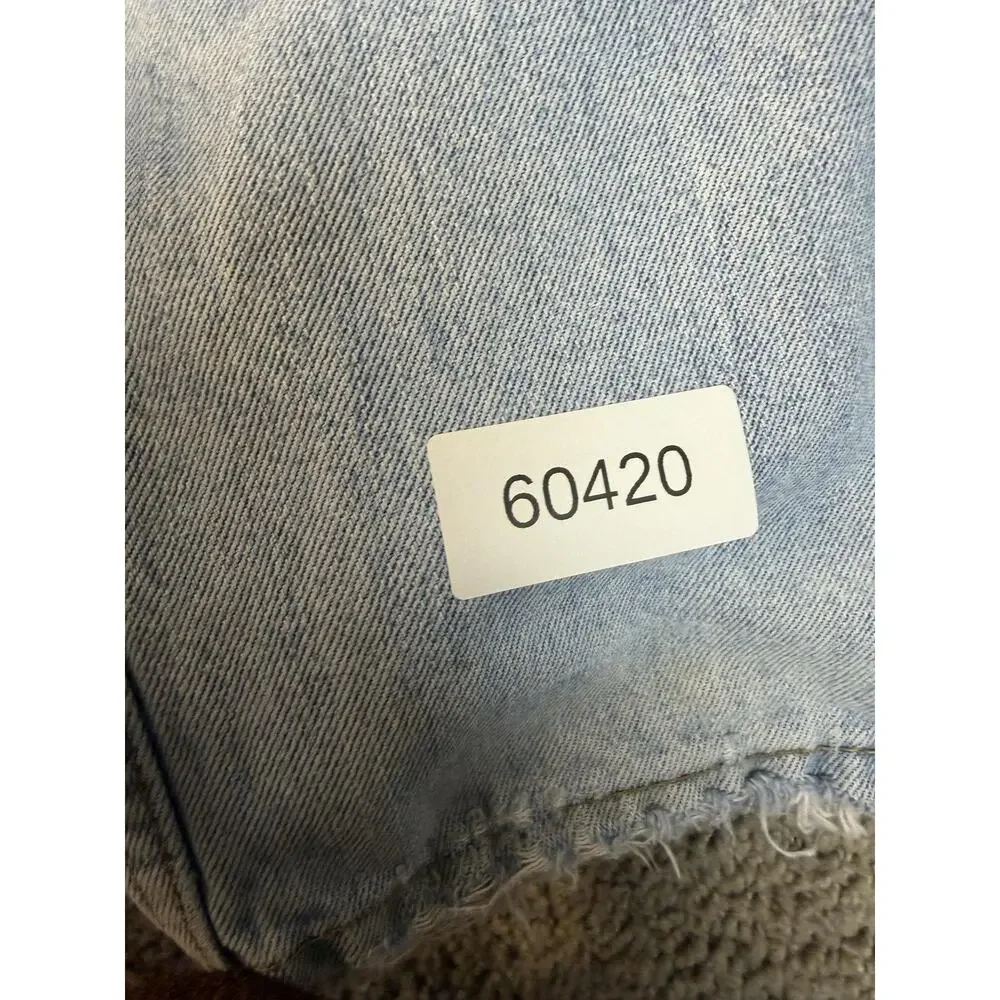 Levi's 505 Jeans Mens 38x30 Blue Straight Light Wash Denim Classic Fit